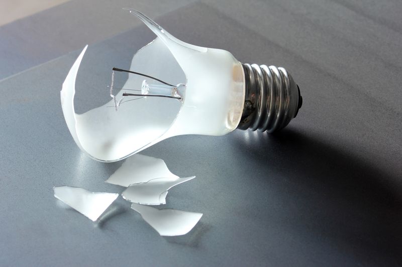 Proper Disposal of Broken Light Bulbs
